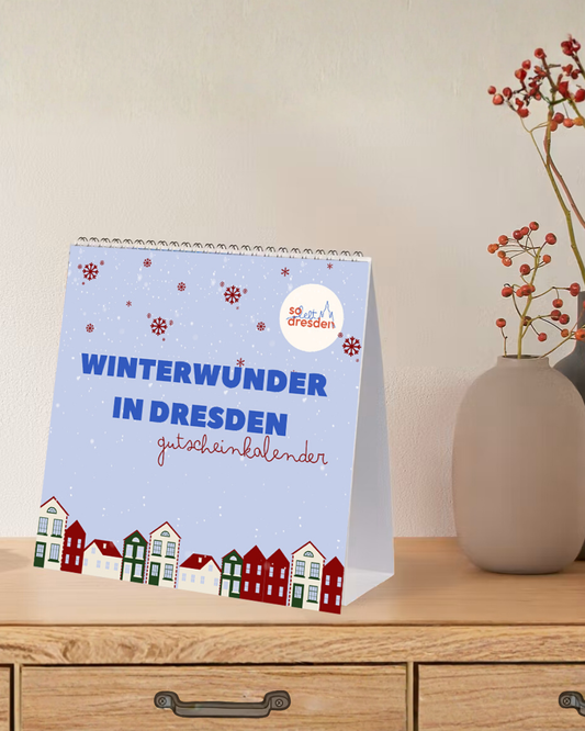 Tisch-Adventskalender mit Gutscheinen für Dresden 2025/2026
