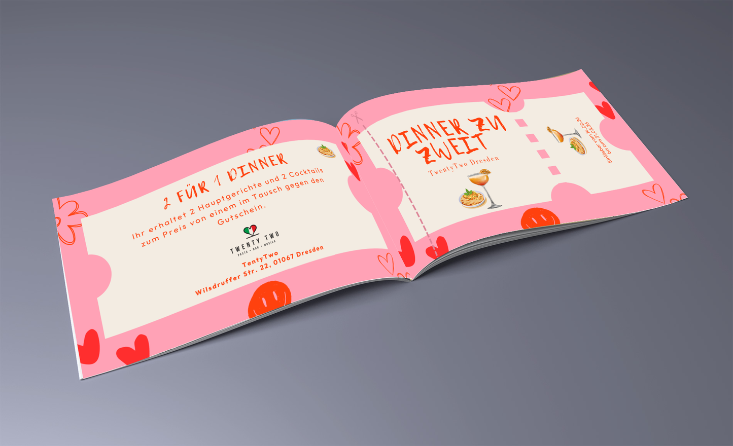 Valentinstags-Gutscheinheft "Zeit zu Zweit" Dresden